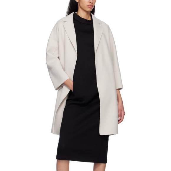 NWOT S Max Mara Arona coat in ecru - Picture 4 of 14
